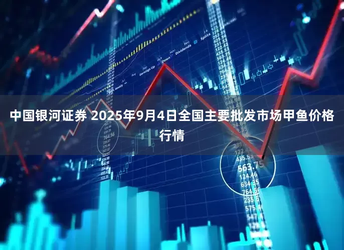 中国银河证券 2025年9月4日全国主要批发市场甲鱼价格行情